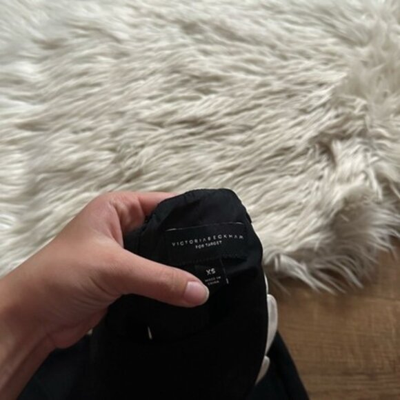 VICTORIA BECKHAM Black And White Scallop Top Size XS - Picture 4 of 5